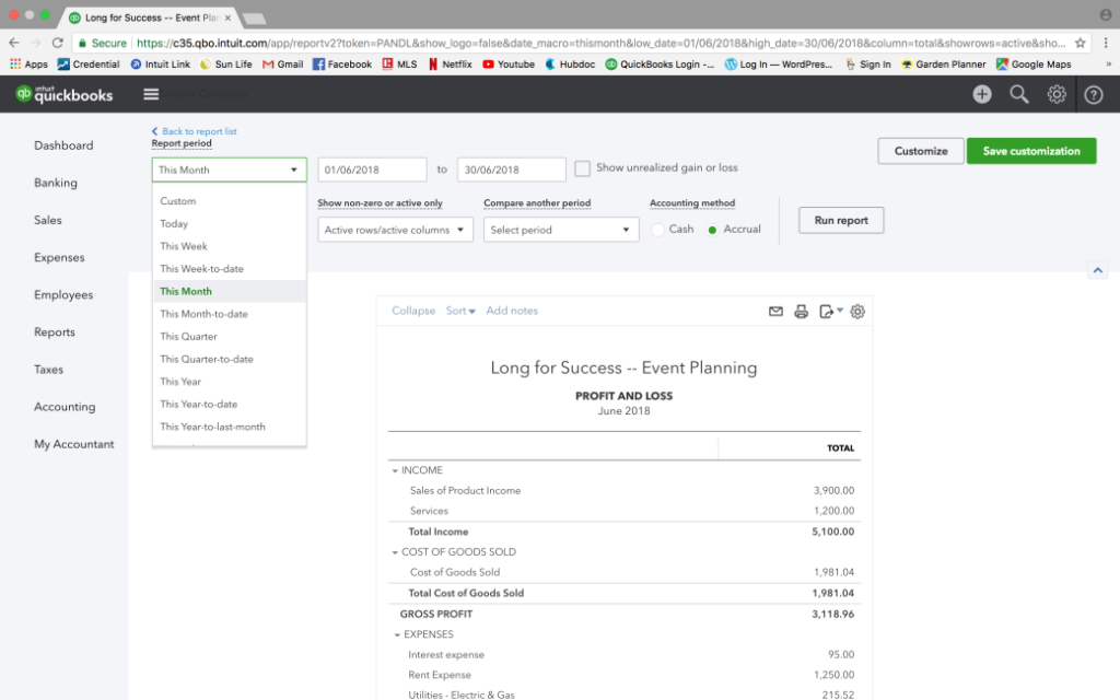 How To Read Your Quickbooks Online Profit And Loss Report Deximal 8776